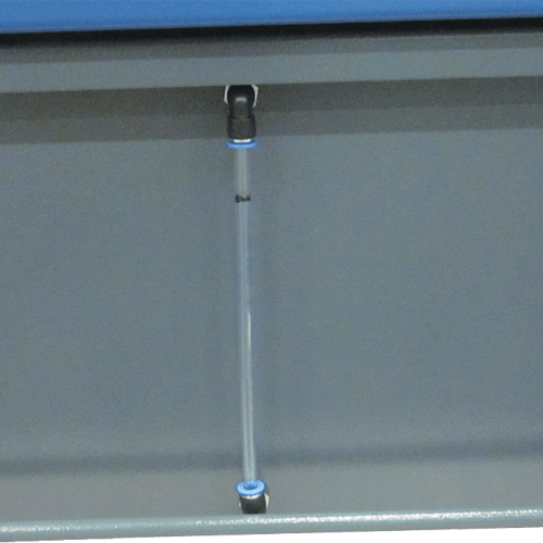 VAUPEL Funkenvorabscheider Typ FUV - Detailbild Wasserröhrchen für Wasserstand